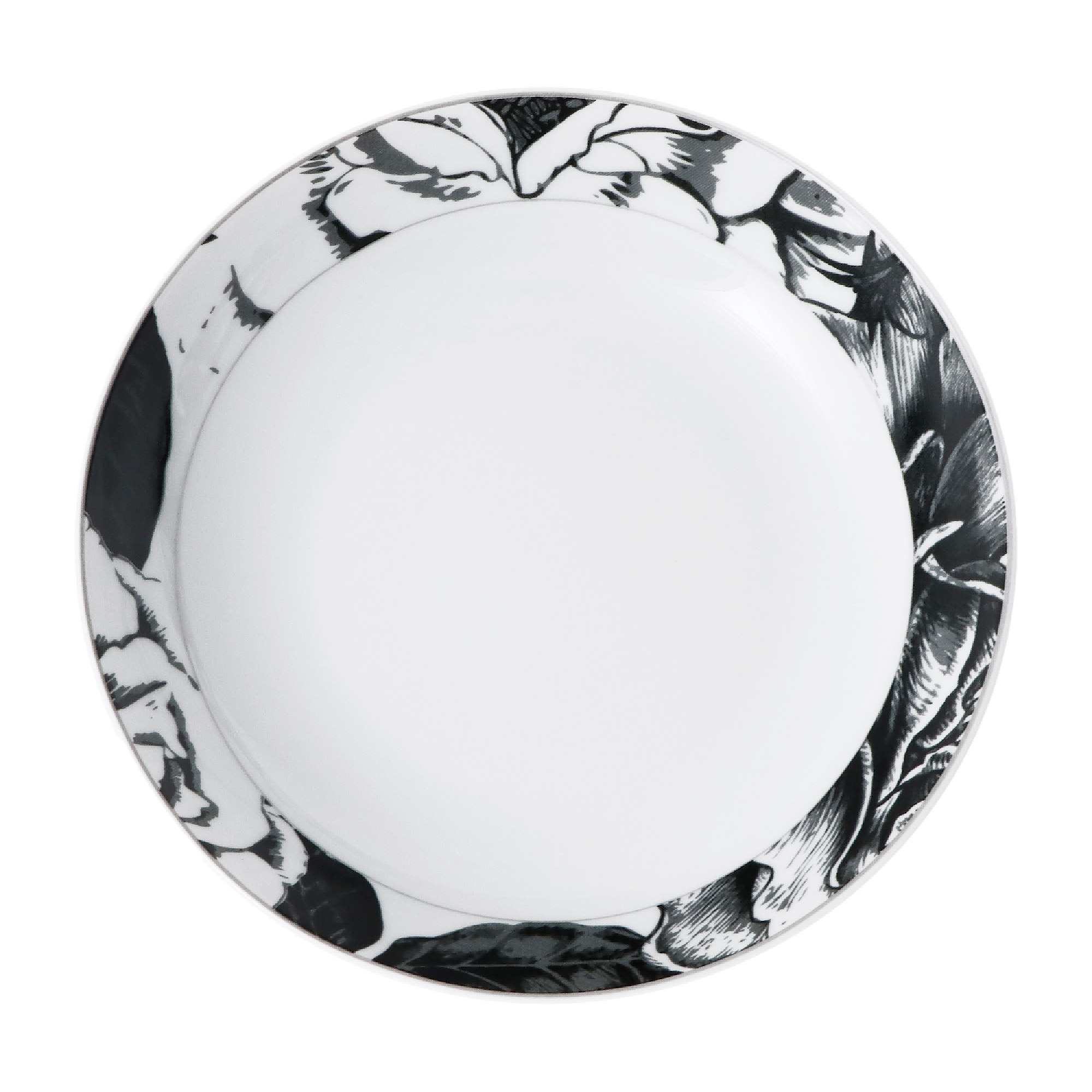 Тарелка Yves de la Rosiere глубокая Черный Базилик 21 см, цвет белый - фото 2