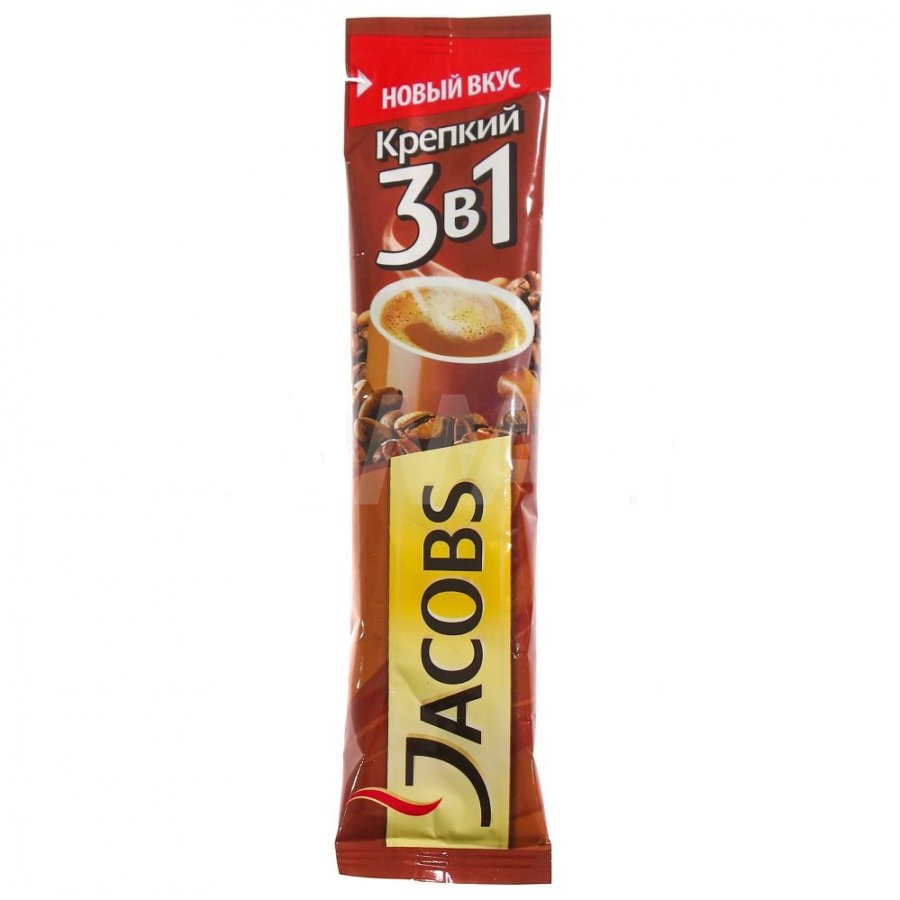 Кофе растворимый Jacobs Крепкий 3в1 12 г кофе растворимый jacobs caramel 4в1 12 г