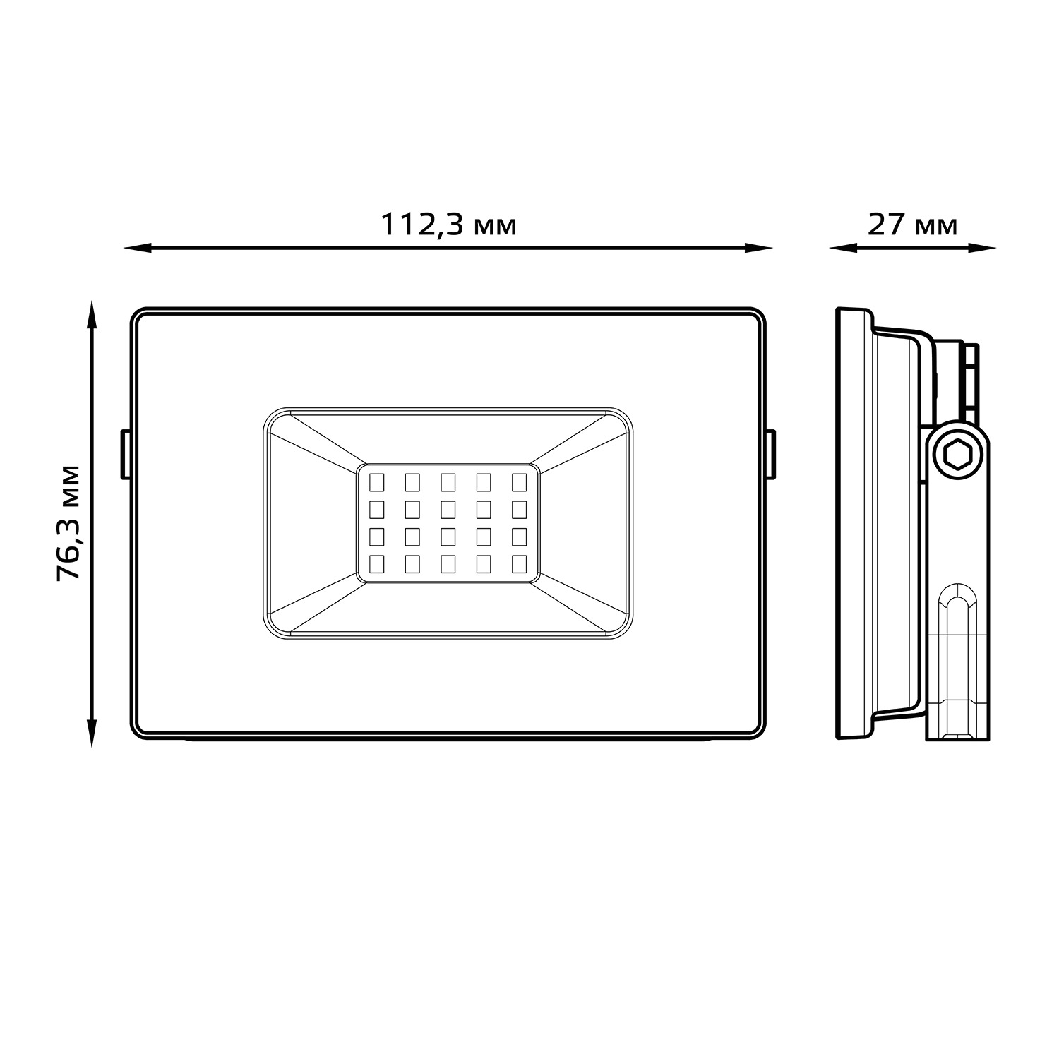 Прожектор светодиодный Gauss LED 20W 1350lm IP65 6500К белый 1/30 - фото 6