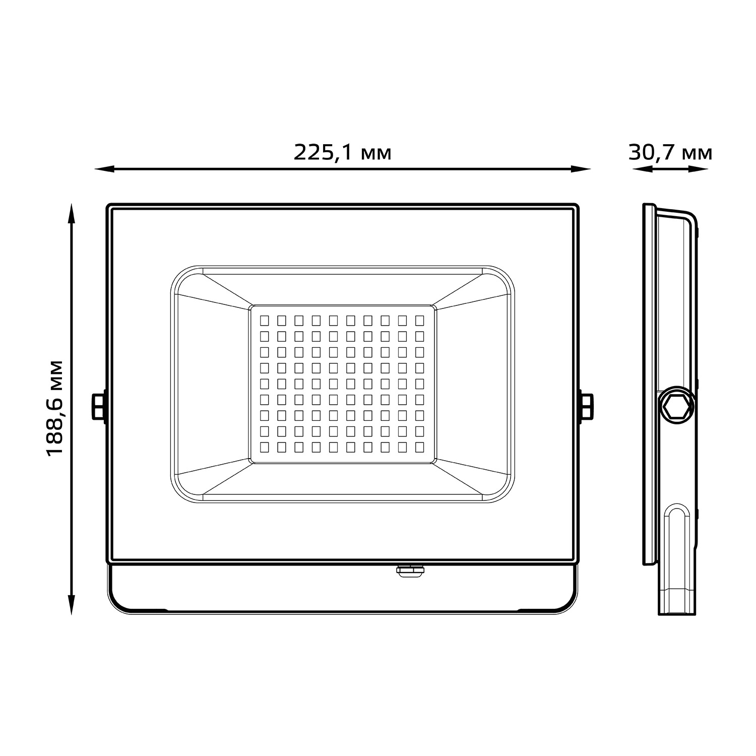 Прожектор светодиодный Gauss LED 100W 7000lm IP65 6500К белый 1/12 - фото 8