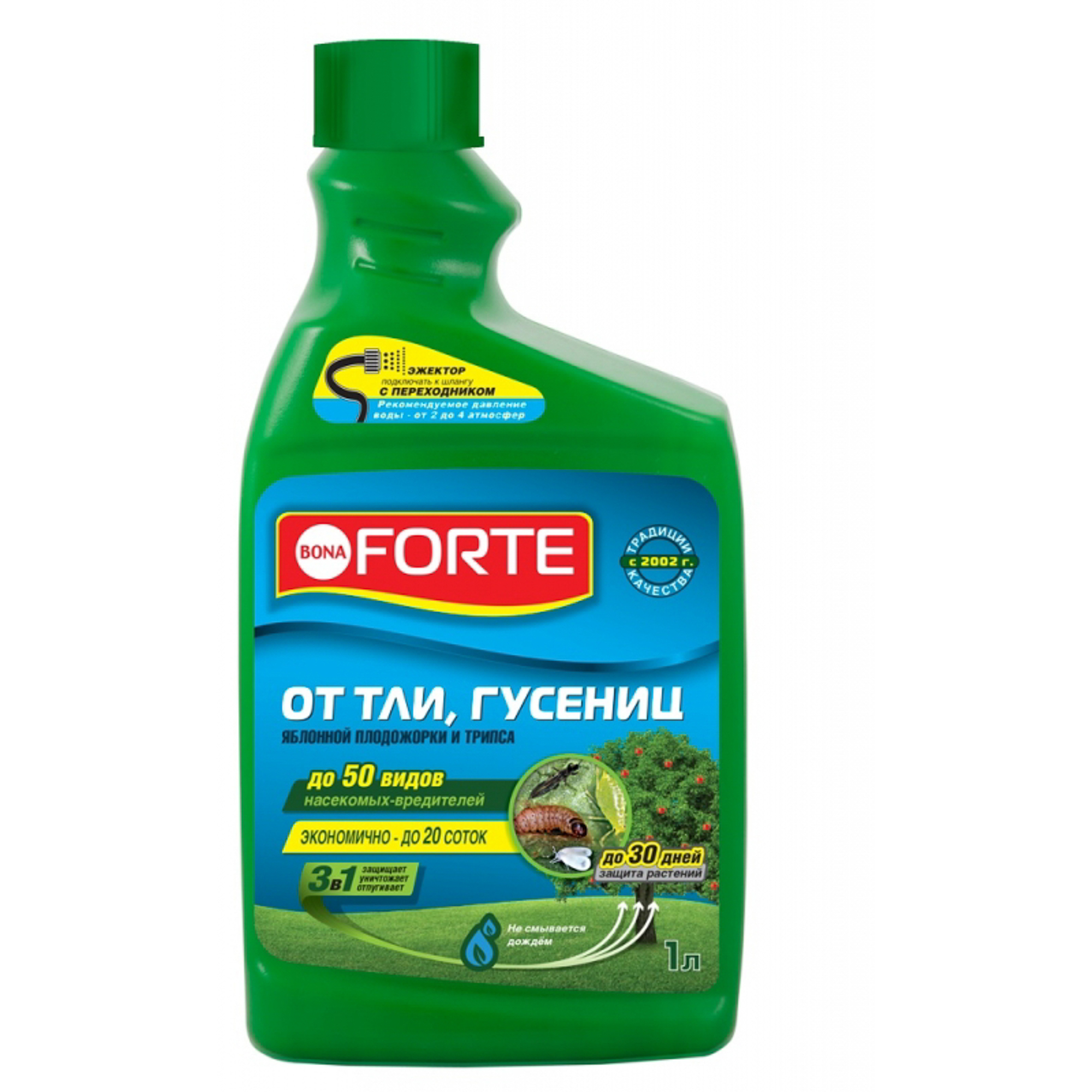 Средство Bona Forte от ТЛИ, ГУСЕНИЦ и других насекомых, запасной флакон 1 л