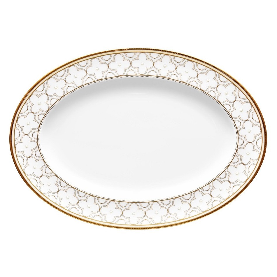 

Блюдо овальное Noritake Трефолио 37 см, Белый
