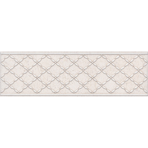 Бордюр Kerama Marazzi Сорбонна AD/A359/6355 25х7,7х0,8 см белый керамическая плитка kerama marazzi декор сорбонна наборный 25x40x8 id90