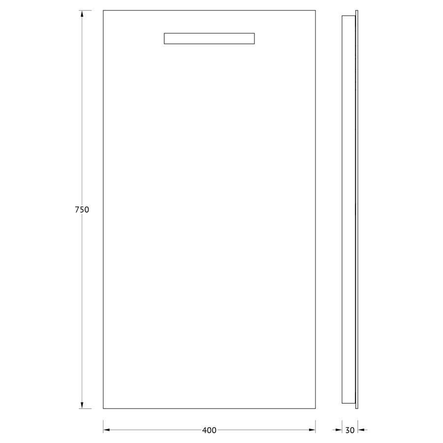 фото Зеркало evoform со встроенным led-светильником 2 w 40x75 см, ик-выключатель