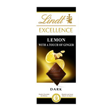 Шоколад темный Lindt Excellence лимон и имбирь 100 г
