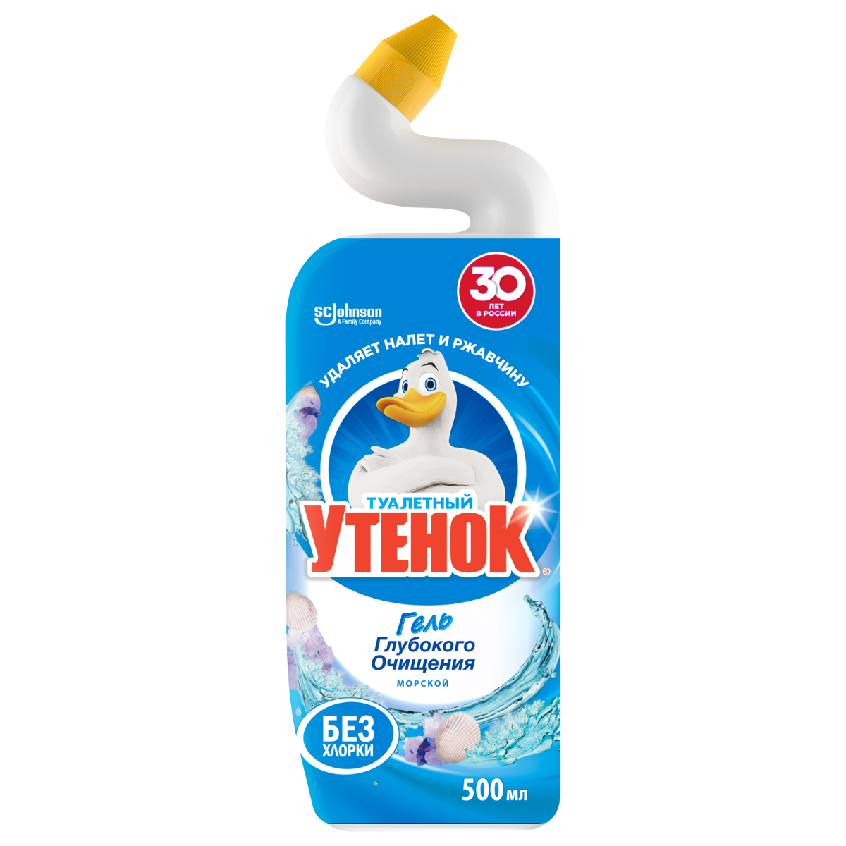 Чистящее средство для унитаза Туалетный утенок Морской, 500 мл
