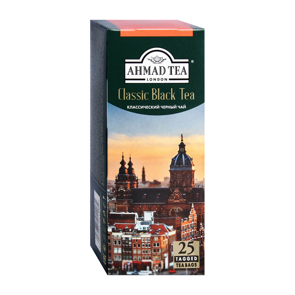 Чай Ahmad Classic Black Tea черный 25 пакетиков чай ahmad tea молочный улун зеленый 25 пакетиков