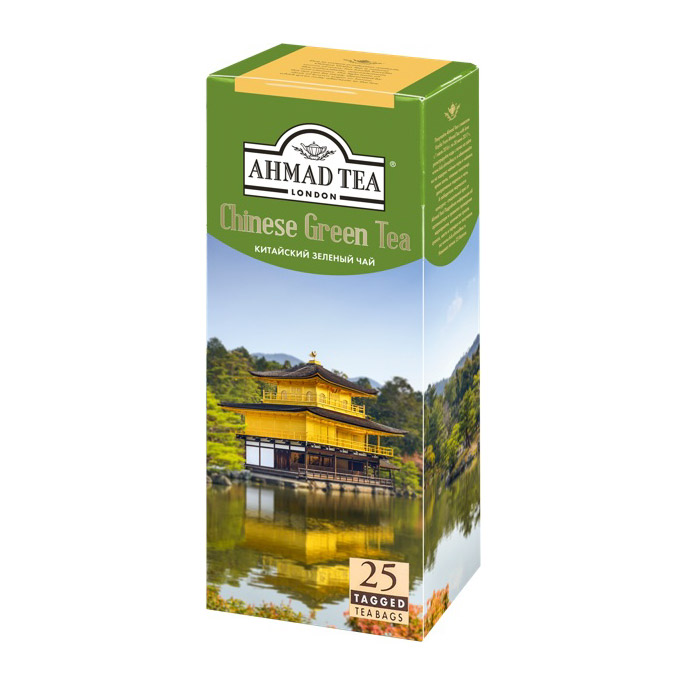 Чай Ahmad Tea Chinese Green зеленый 25 пакетиков чай ahmad tea strawberry mousse зеленый 20 пакетиков