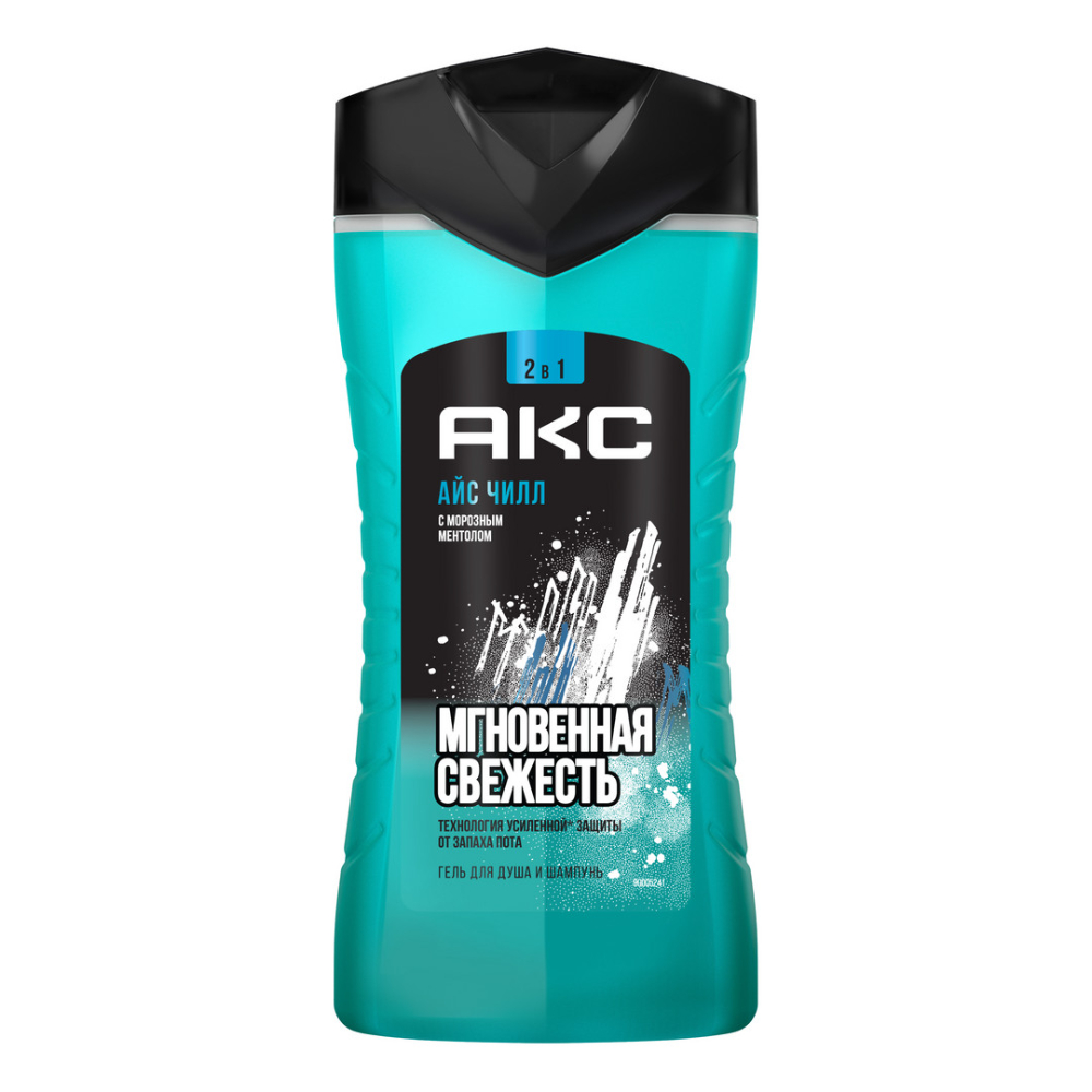 Гель для душа и шампунь АКС Айс чилл 250 мл