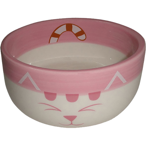 Миска для животных Foxie Pink Cat розовая 320 мл ferplast venere m миска для кошек керамика 300 мл