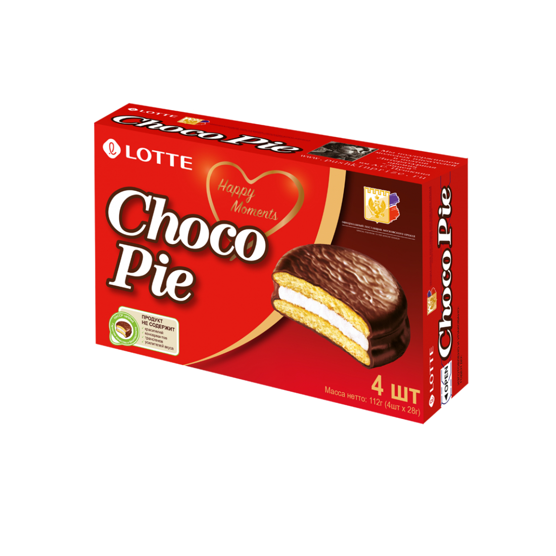Печенье Lotte Choco Pie в глазури, 112 г