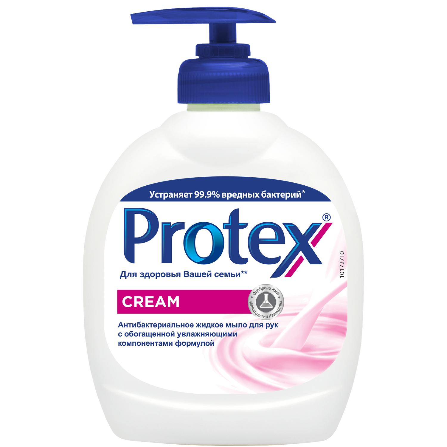Protex Антибактериальное жидкое мыло для рук Cream, 300 мл мыло туалетное protex fresh антибактериальное 90 г