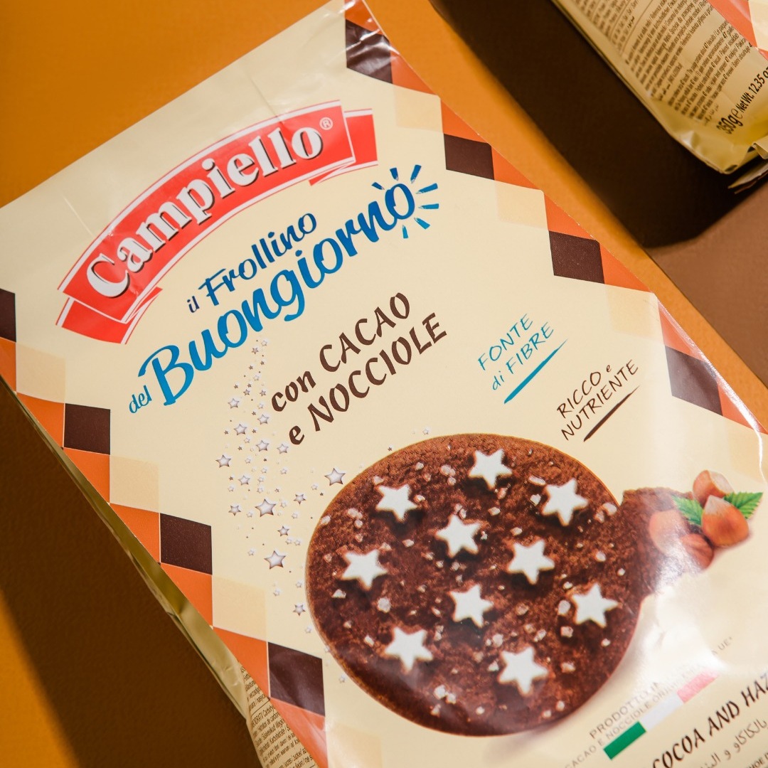 фото Печенье campiello с шоколадом и лесными орехами 350 г