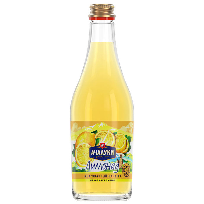 Газированный напиток Ачалуки Лимонад 0,5 л напиток широкий карамыш грушёвый лимонад газированный 0 5 л
