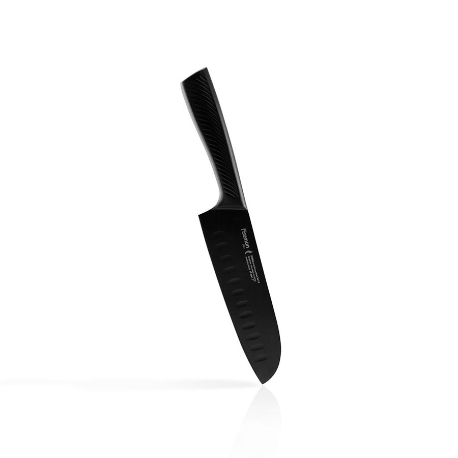 Нож сантоку Fissman shinai 18см с покрытием graphite нож для тонкой нарезки fissman shinai с покрытием graphite