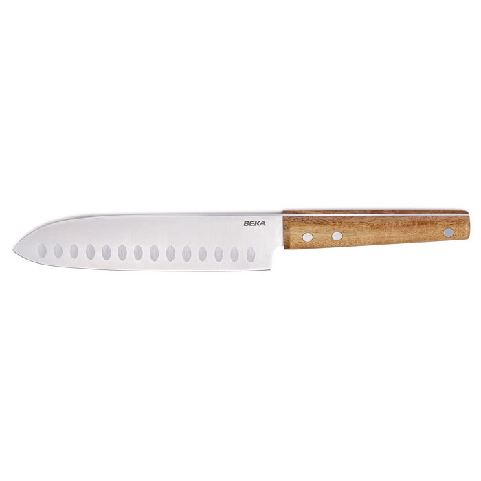 Нож сантоку Beka Nomad 18 см, цвет коричневый - фото 1