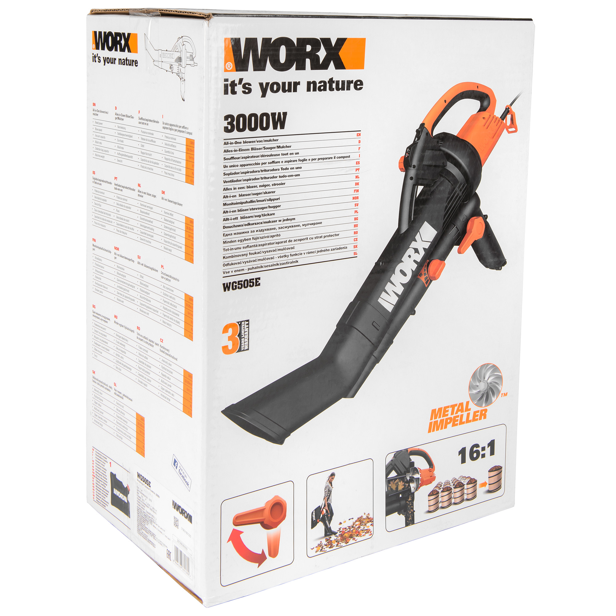 фото Воздуходувка worx wg505e