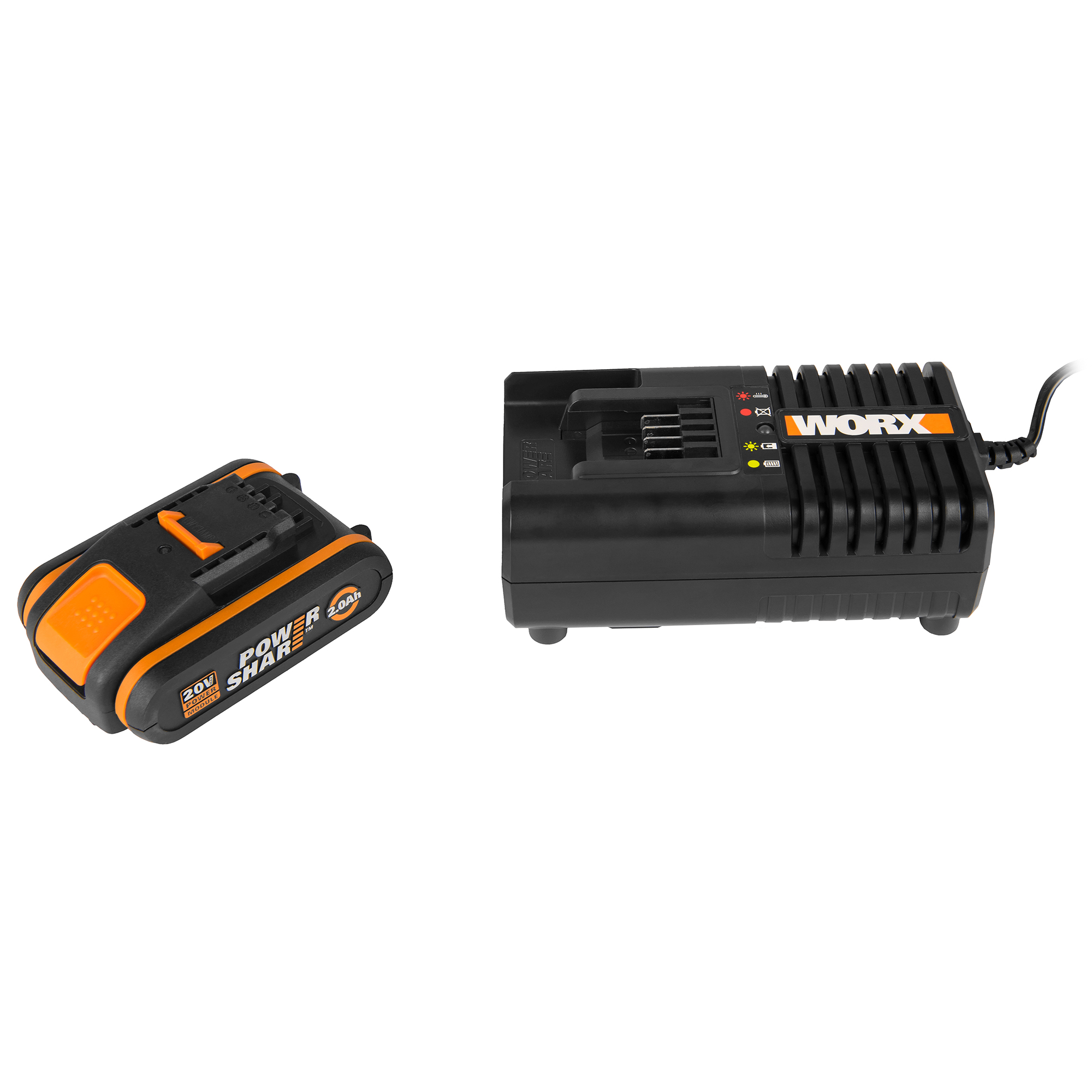 Комплект Worx аккумулятор 2 Ач и зарядное устройство на 2А комплект ножей для роботов worx landroid wa0190 12 шт