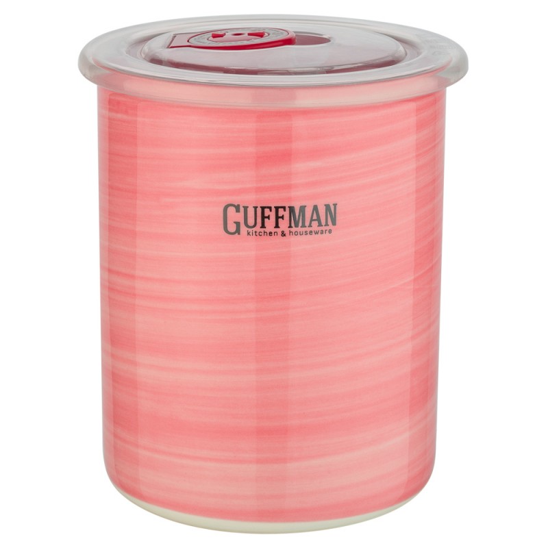 Банка для сыпучих продуктов Guffman Ceramics 0,6 л розовый банка для сыпучих продуктов guffman ceramics 1 л голубой