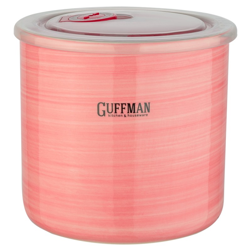 фото Банка для сыпучих продуктов guffman ceramics 1 л розовый
