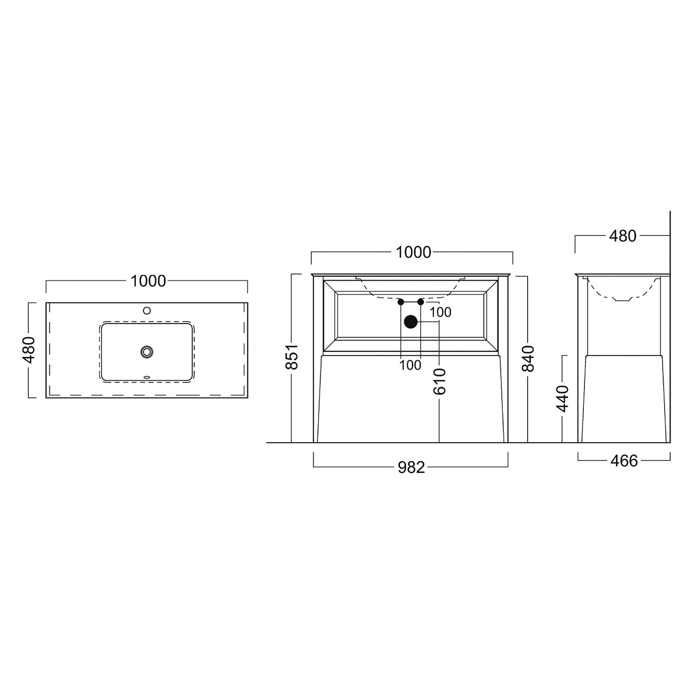 фото Тумба kerama marazzi plaza classic бежевая 100 см