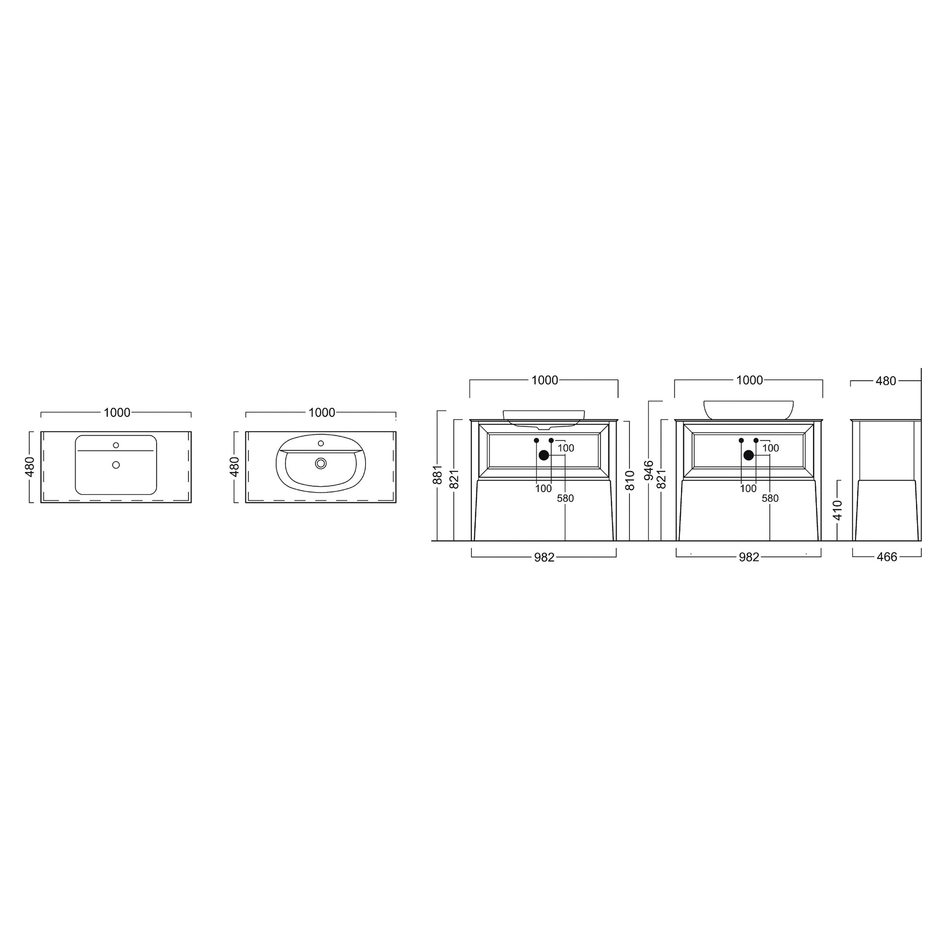 фото Тумба kerama marazzi plaza classic молочная 100х86 см