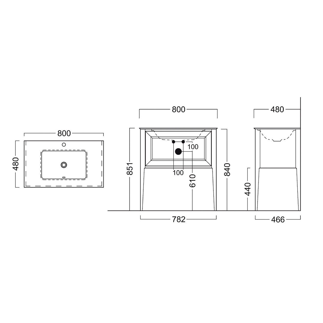 фото Тумба kerama marazzi plaza classic коричневая 80 см