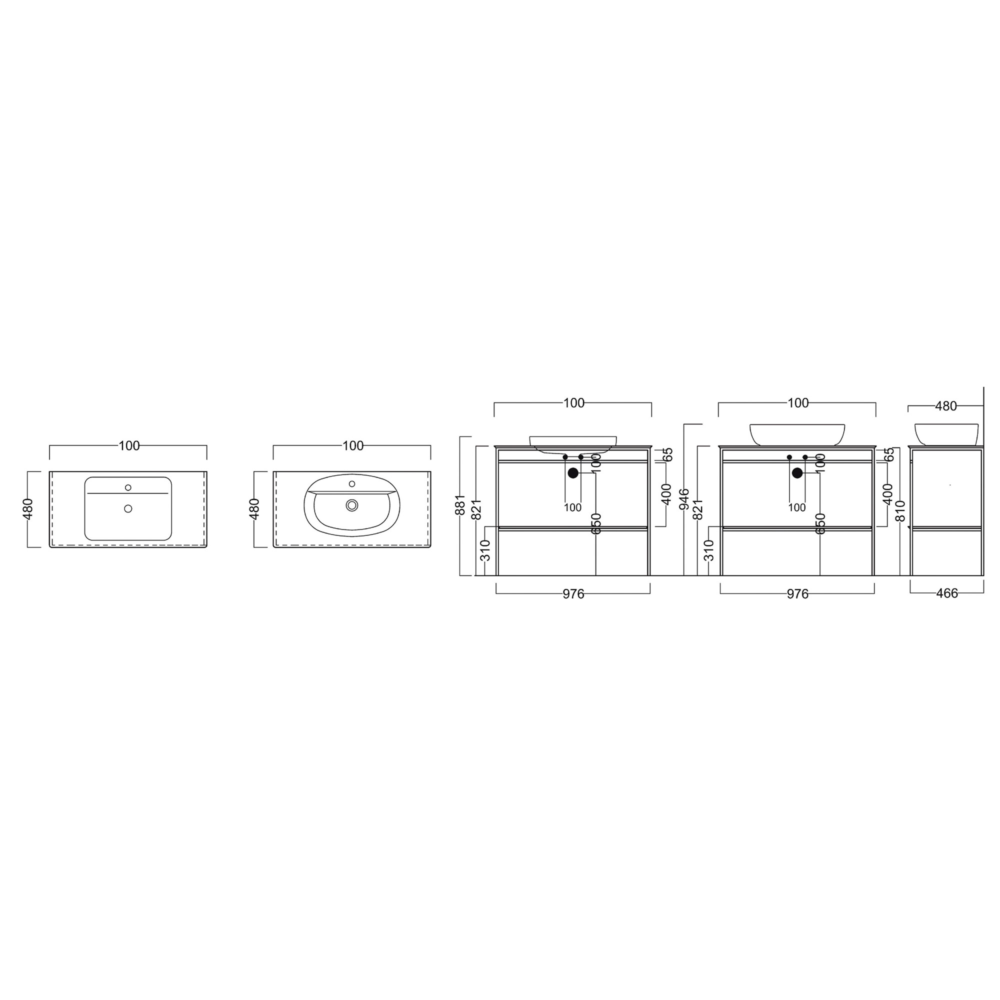 фото Каракас под раковину kerama marazzi plaza next (pl.n.100.01\blk.m)