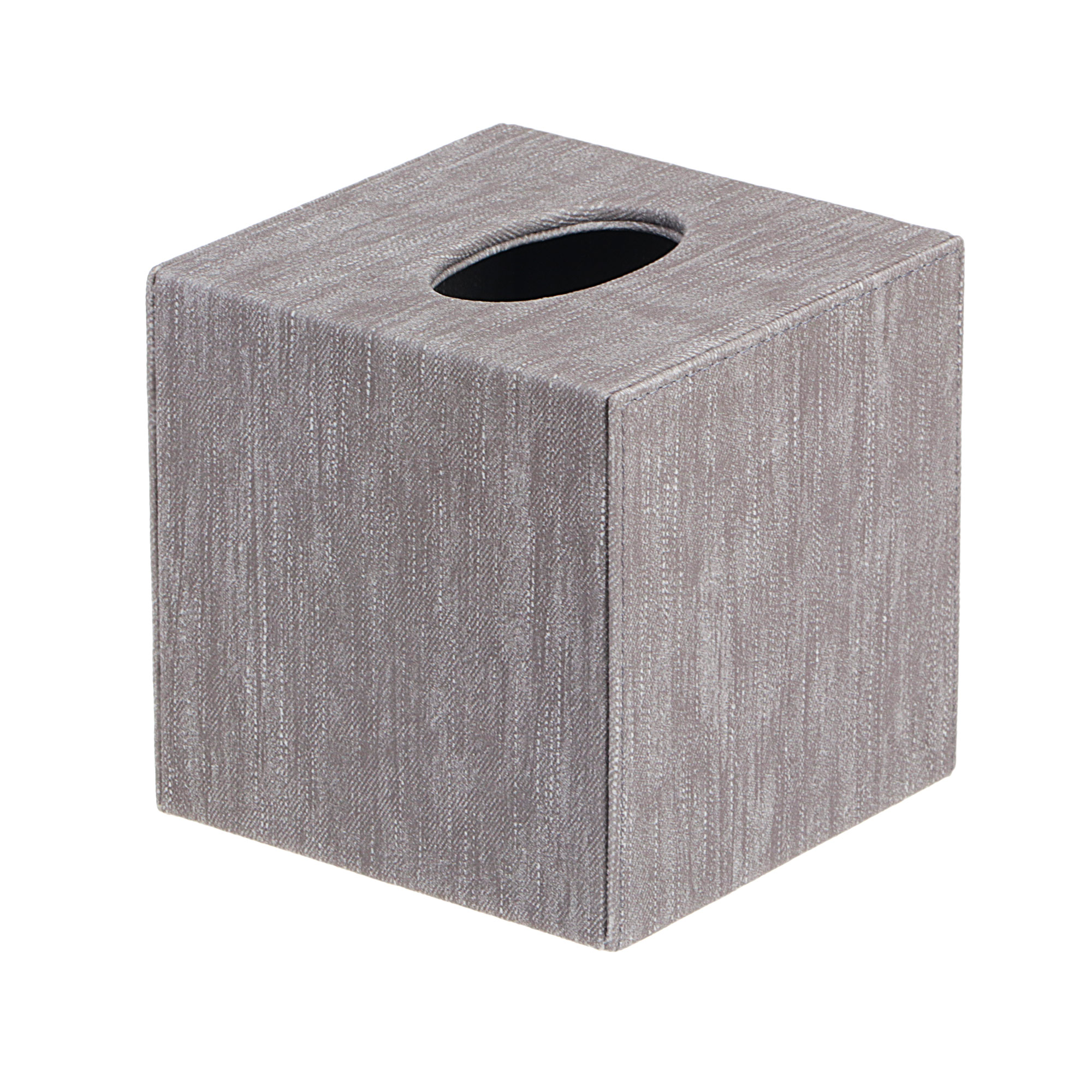 Коробка для салфеток квадратная Togas Грейс серый 14x14x14,5