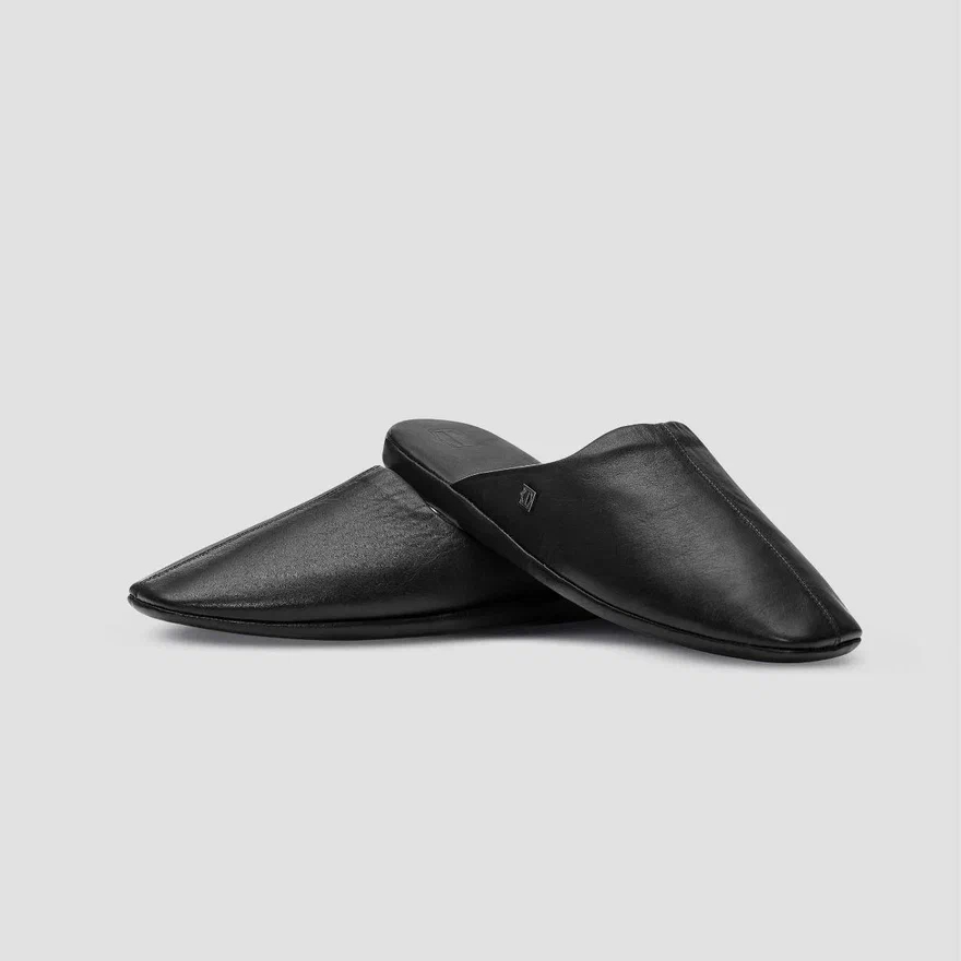Мужские кожаные тапочки Togas Глен чёрные р.40-41, цвет чёрный, размер 40-41 - фото 5