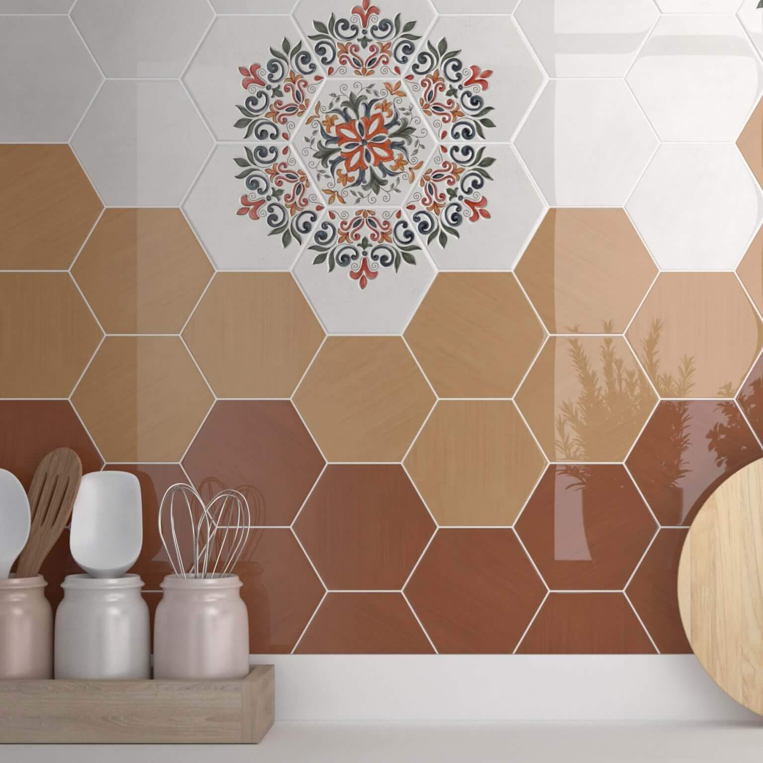 Плитка Kerama Marazzi Макарена коричневый 20x23,1 см 24015 Вид№4