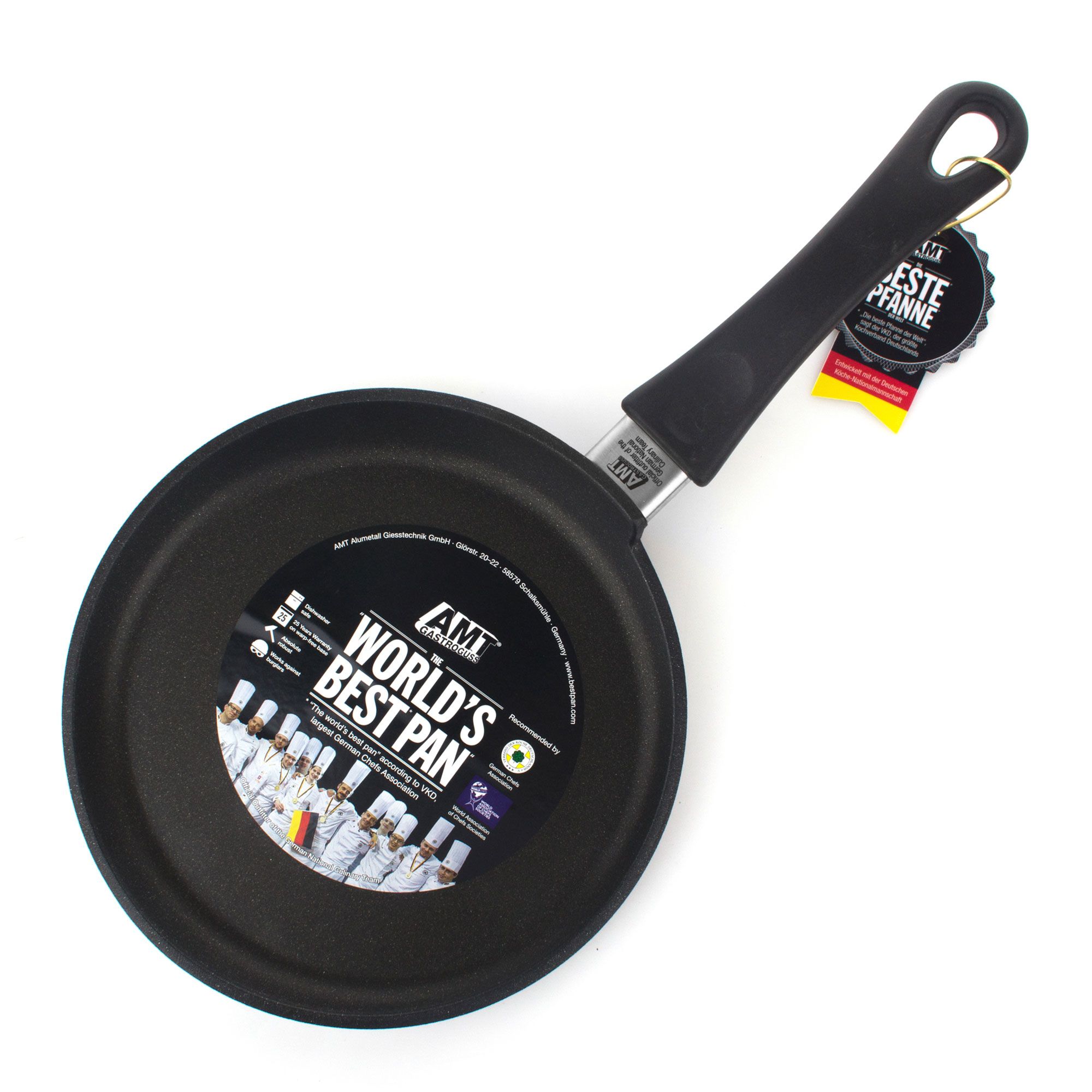 Сковорода блинная AMT Frying Pans 24 см, цвет черный - фото 2