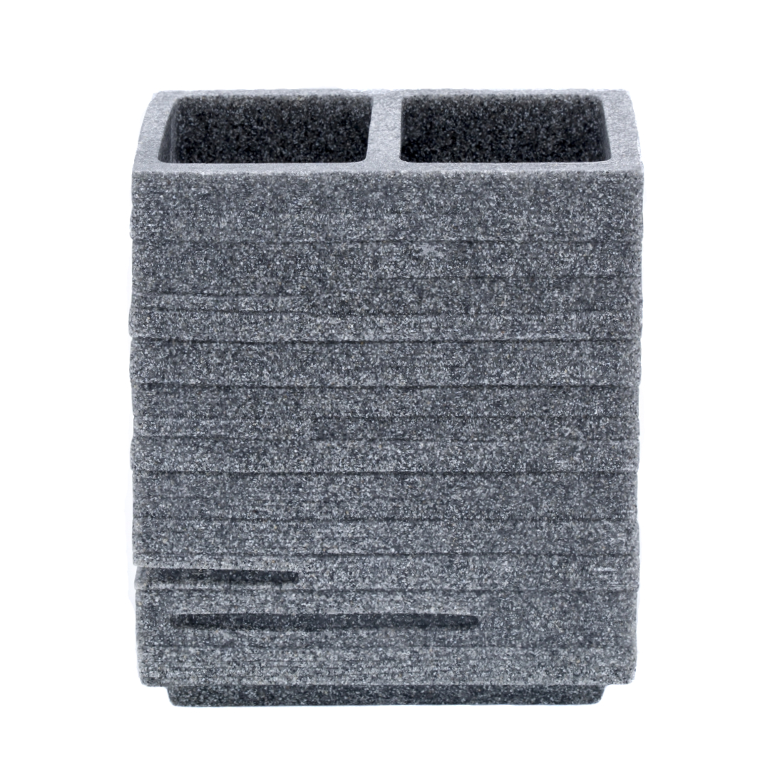 Стакан для зубных щёток Ridder Brick серый 10х6х13 см