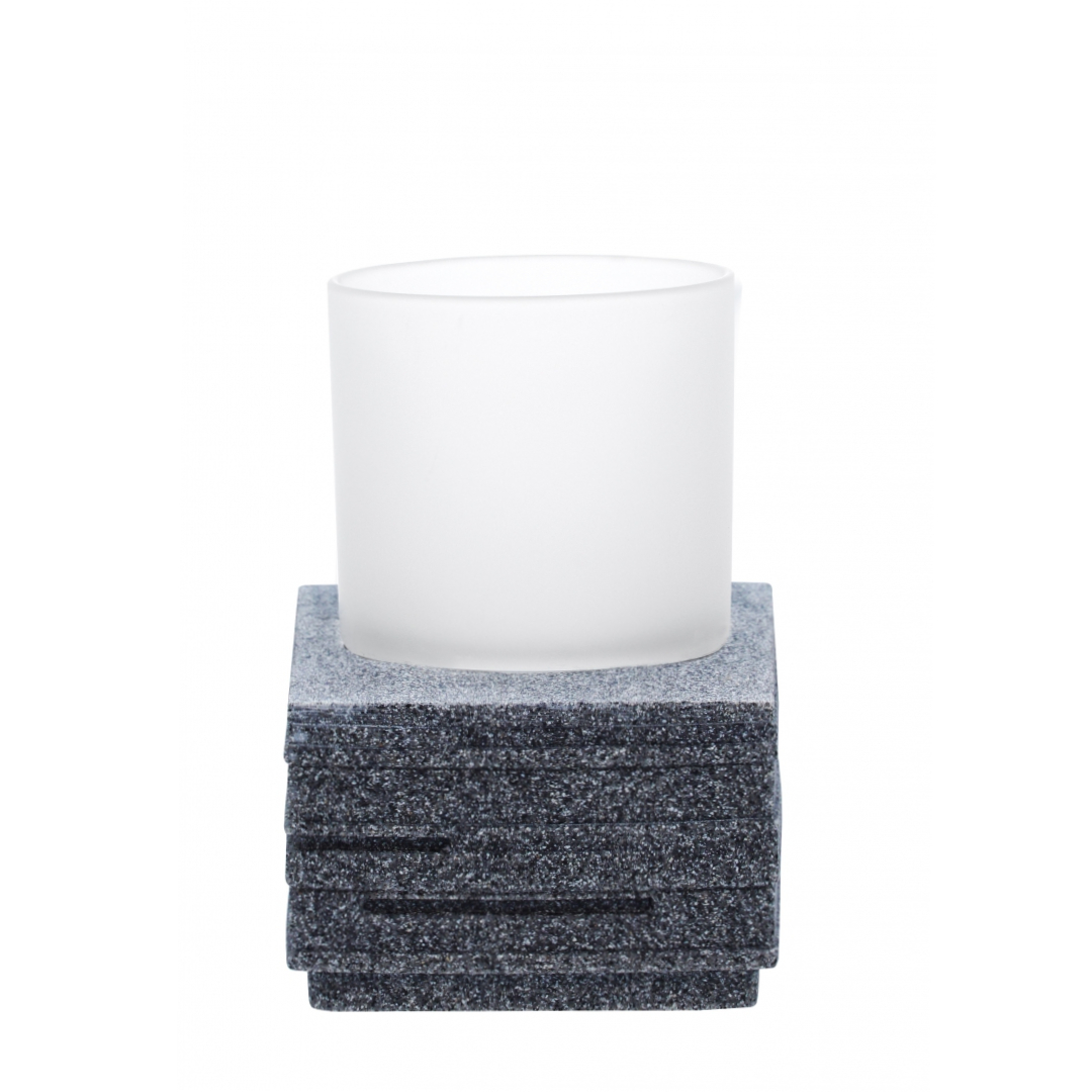 Стакан универсальный Ridder Brick серый 8,3х8,3х9,5 см стакан ridder cement серый