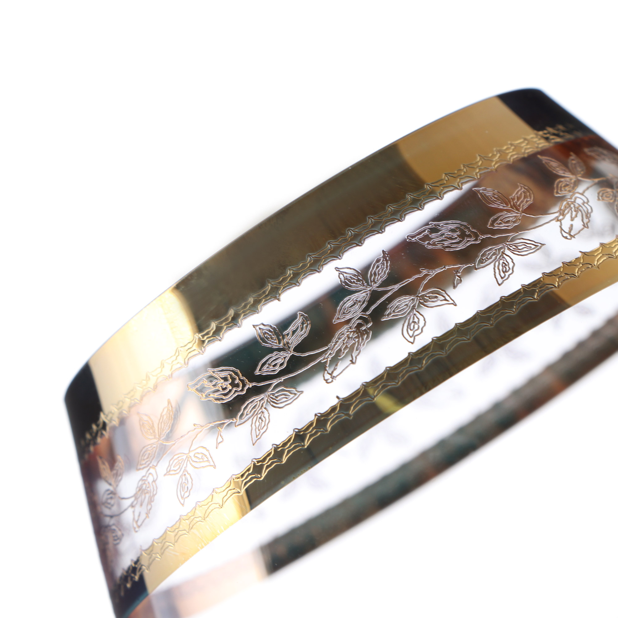 фото Набор рюмок для бренди crystal bohemia claudia, декор панто, золото, 250 мл (набор 6 шт)