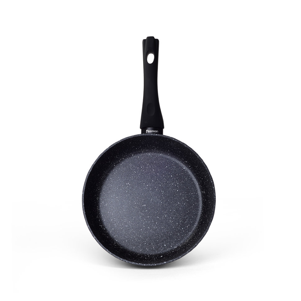 Сковорода глубокая Fissman Fiore 26 см, цвет тёмно-серый - фото 2