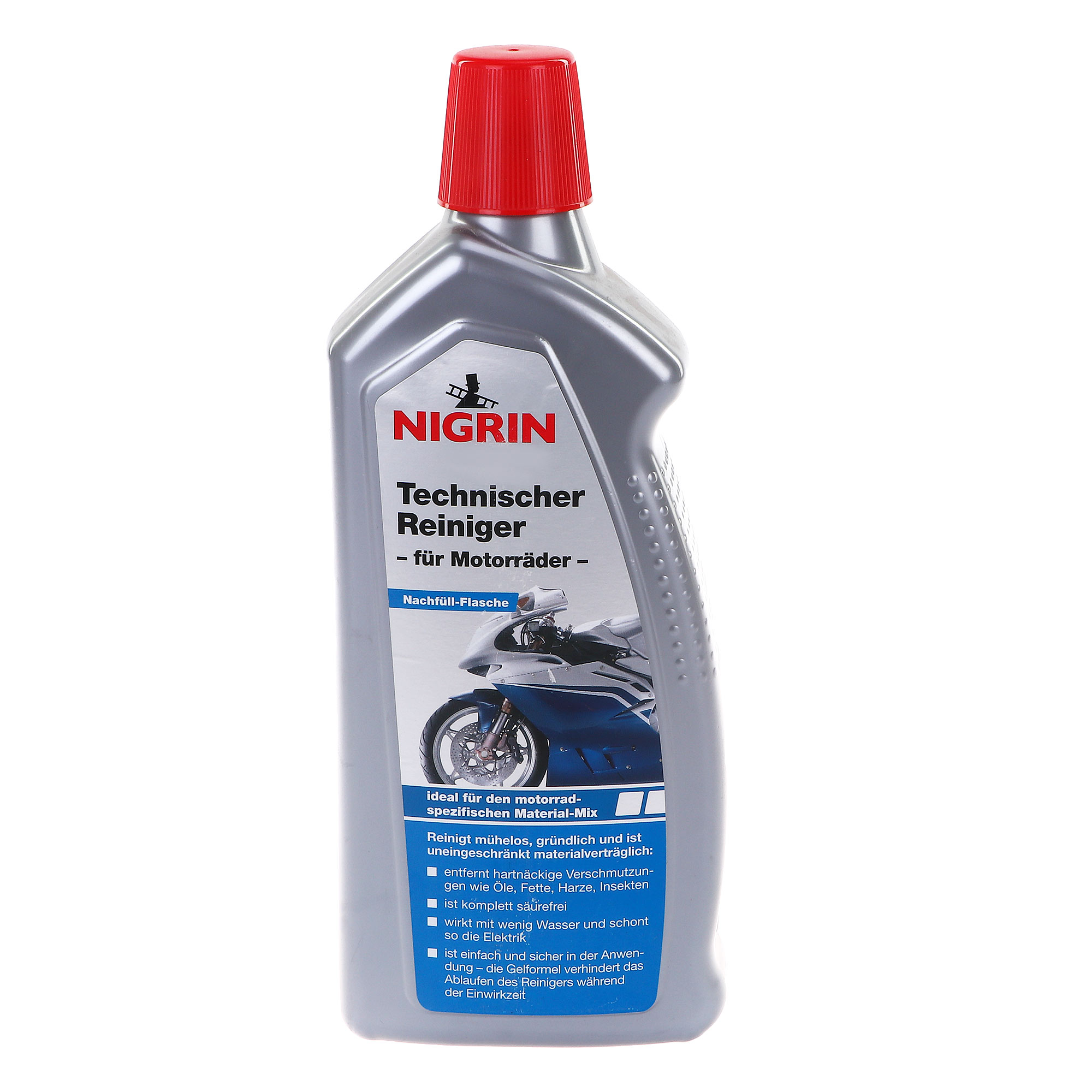 Очиститель NIGRIN для мотоциклов, 1 л средство nigrin для ухода за покрышками 500 мл