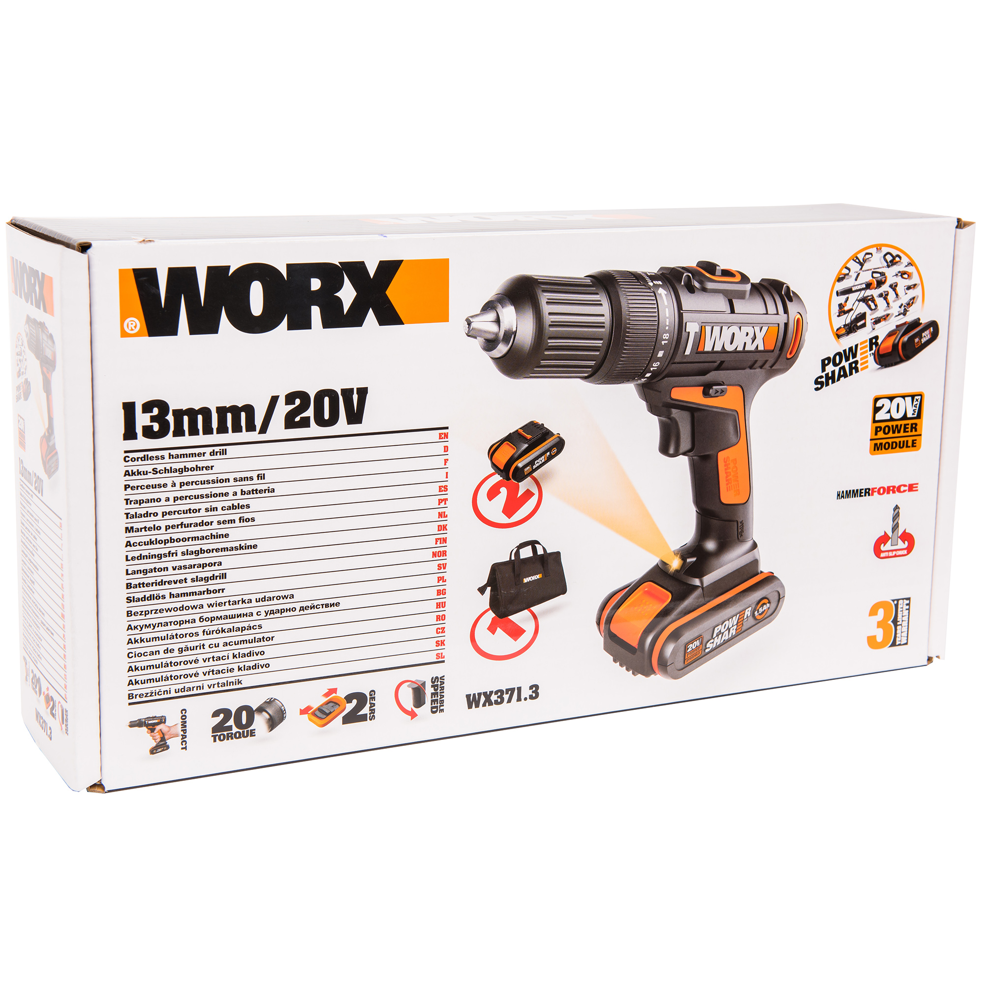 Дрель-шуруповерт WORX WX371.3 Вид№8