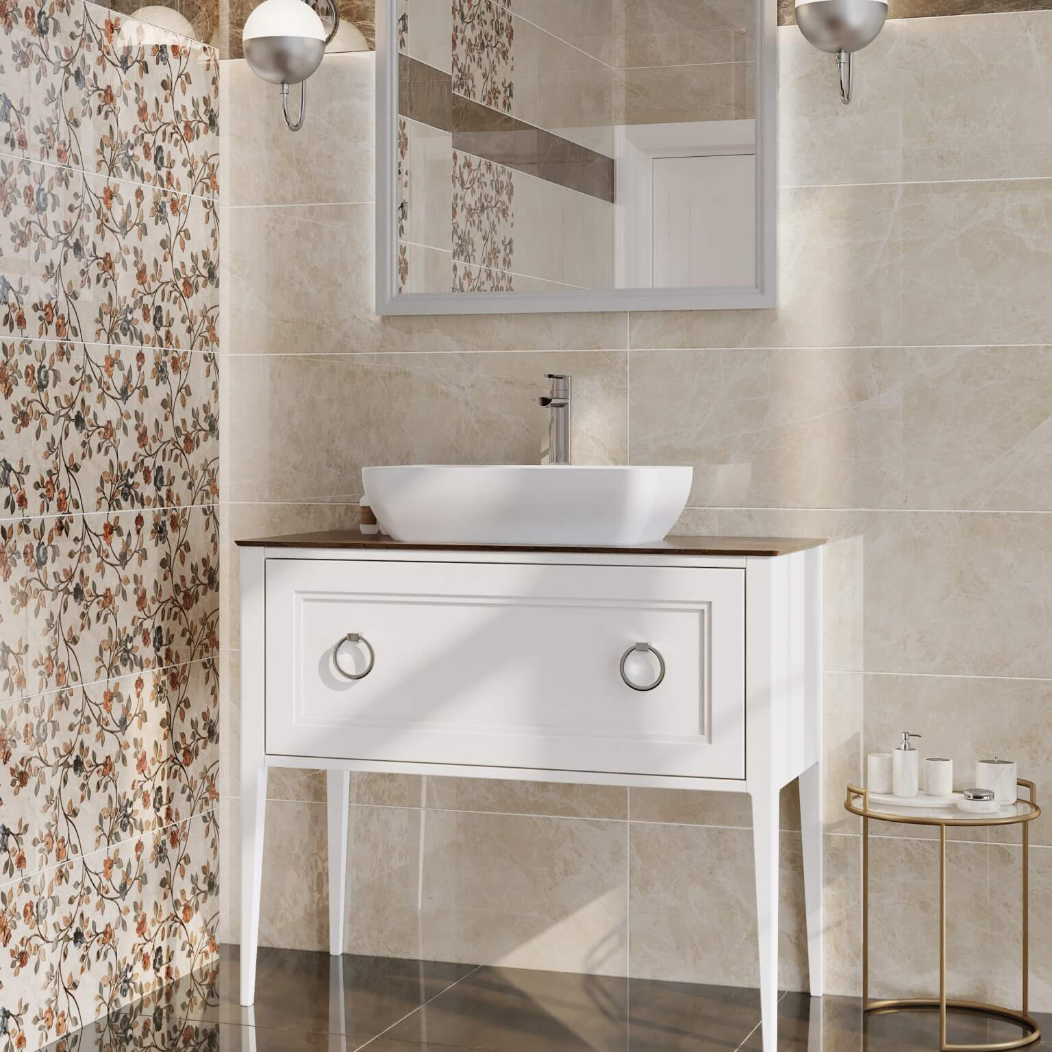 Плитка Kerama Marazzi Гран-Виа коричневый светлый 60x60 см SG650202 Вид№3