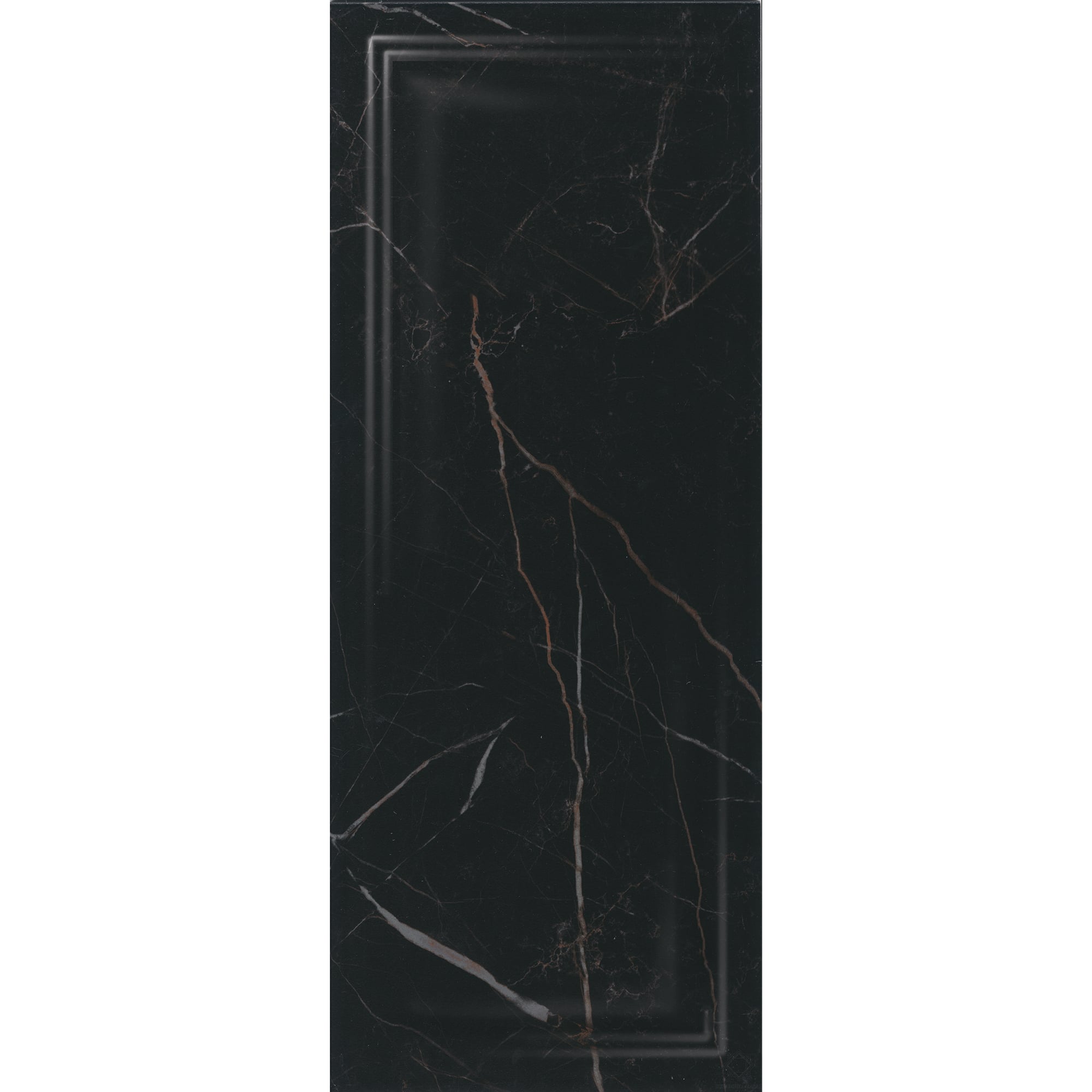 цена Плитка Kerama Marazzi Алькала черный панель 20x50 см 7201