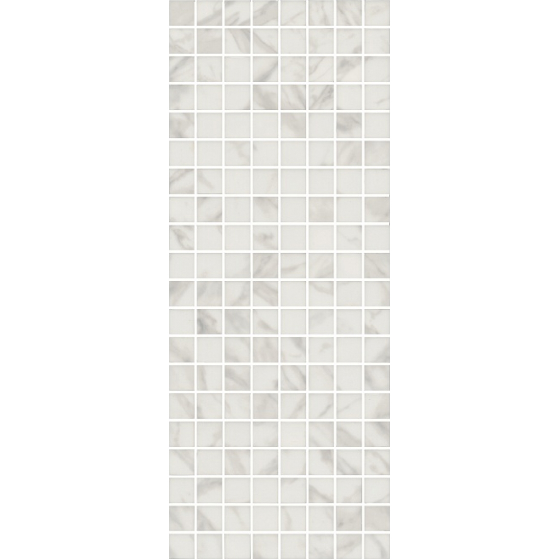 цена Декор Kerama Marazzi Алькала белый мозаичный 20x50 см MM7203