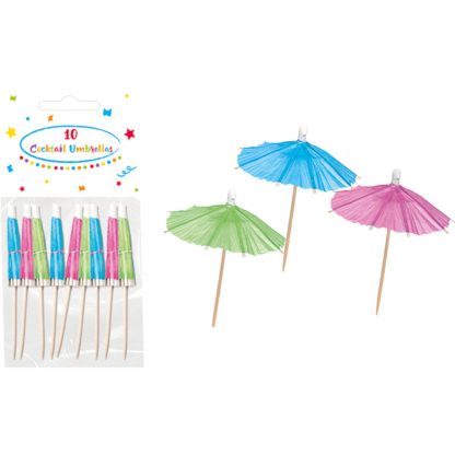 Зонтик для коктелей 10 шт. Procos Party Essentials