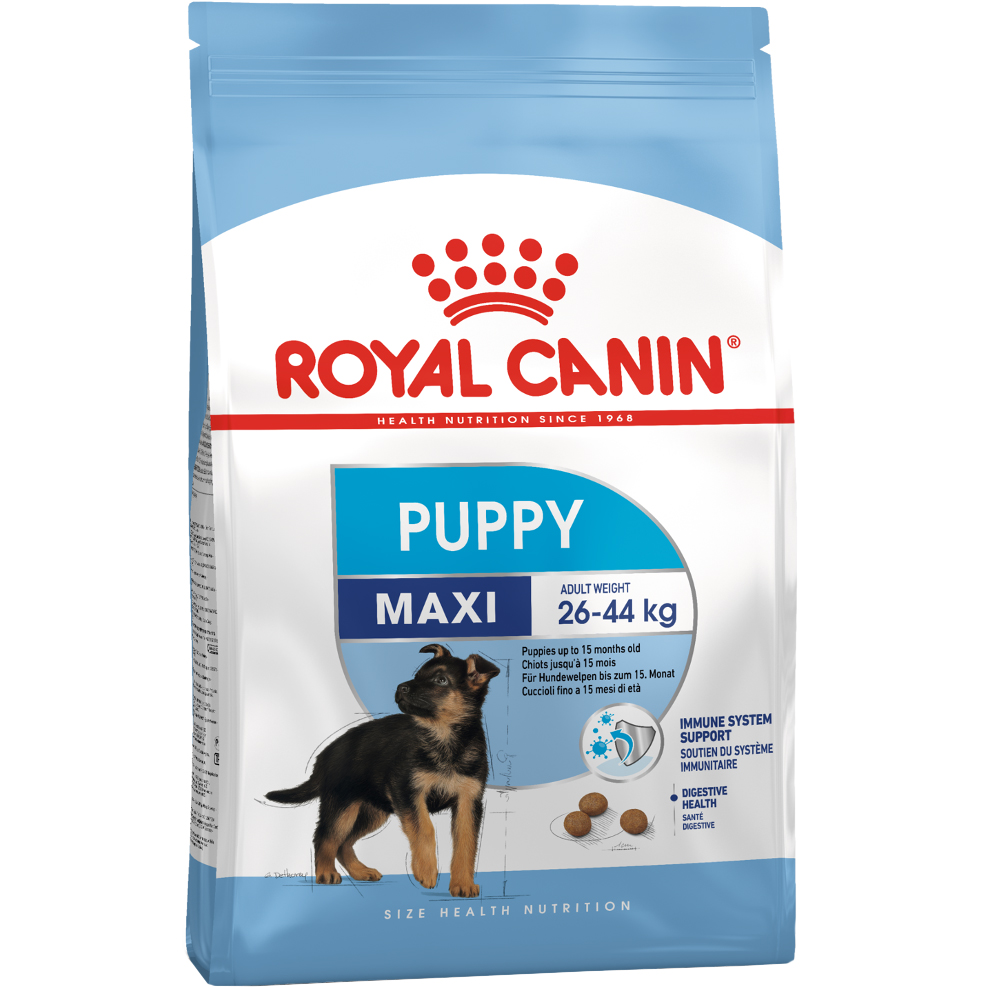 royal canin maxi puppy корм для щенков крупных пород с 2 до 15 месяцев 20 кг Корм для щенков Royal Canin Maxi Puppy 3 кг