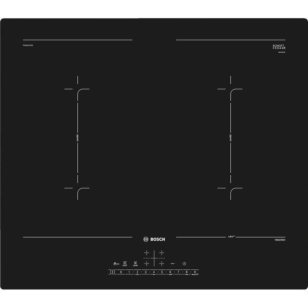 Варочная панель Bosch PVQ611FC5E, цвет черный, размер Нет