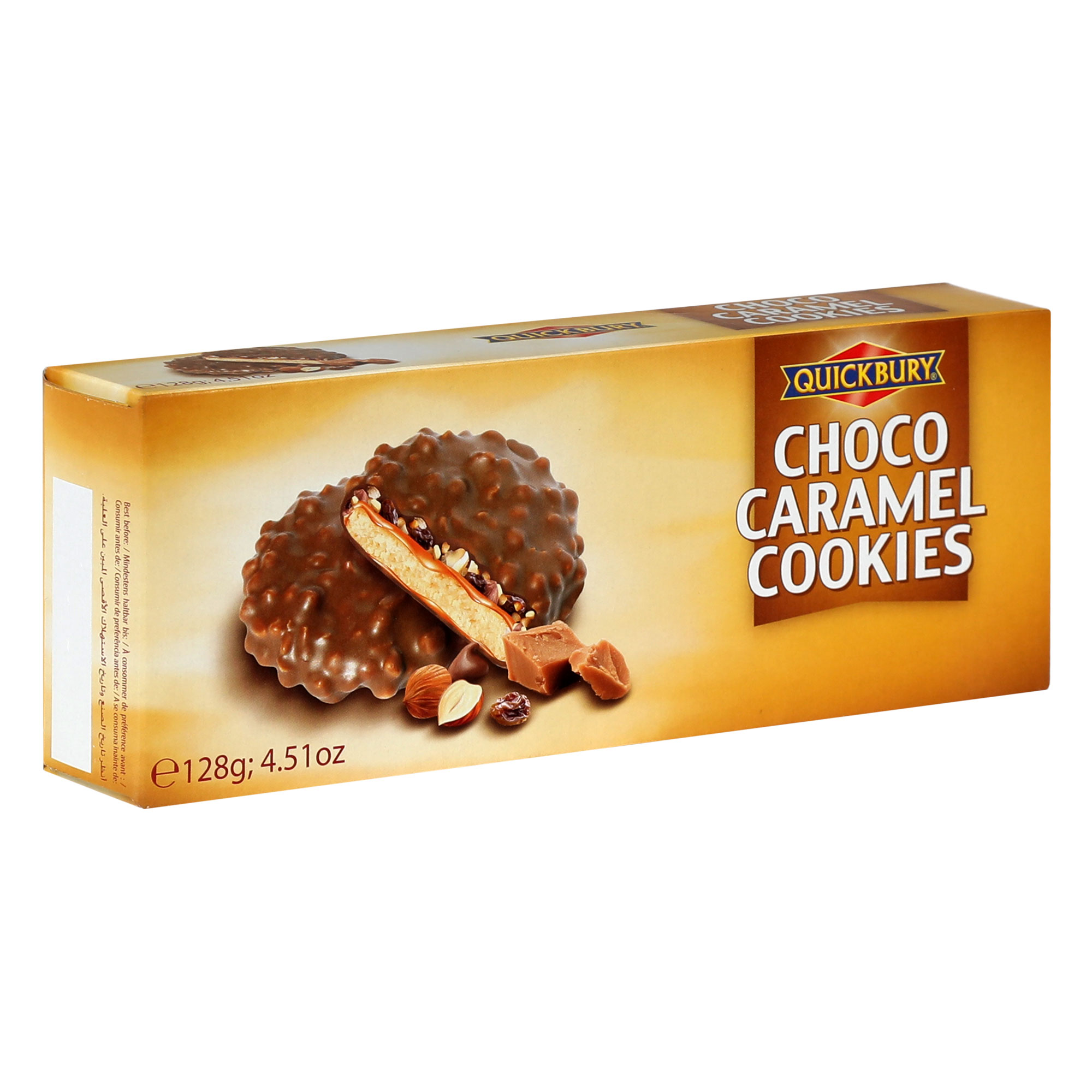 Печенье Quickbury шоколад-карамель 140 г печенье jezyki coconut 140 г