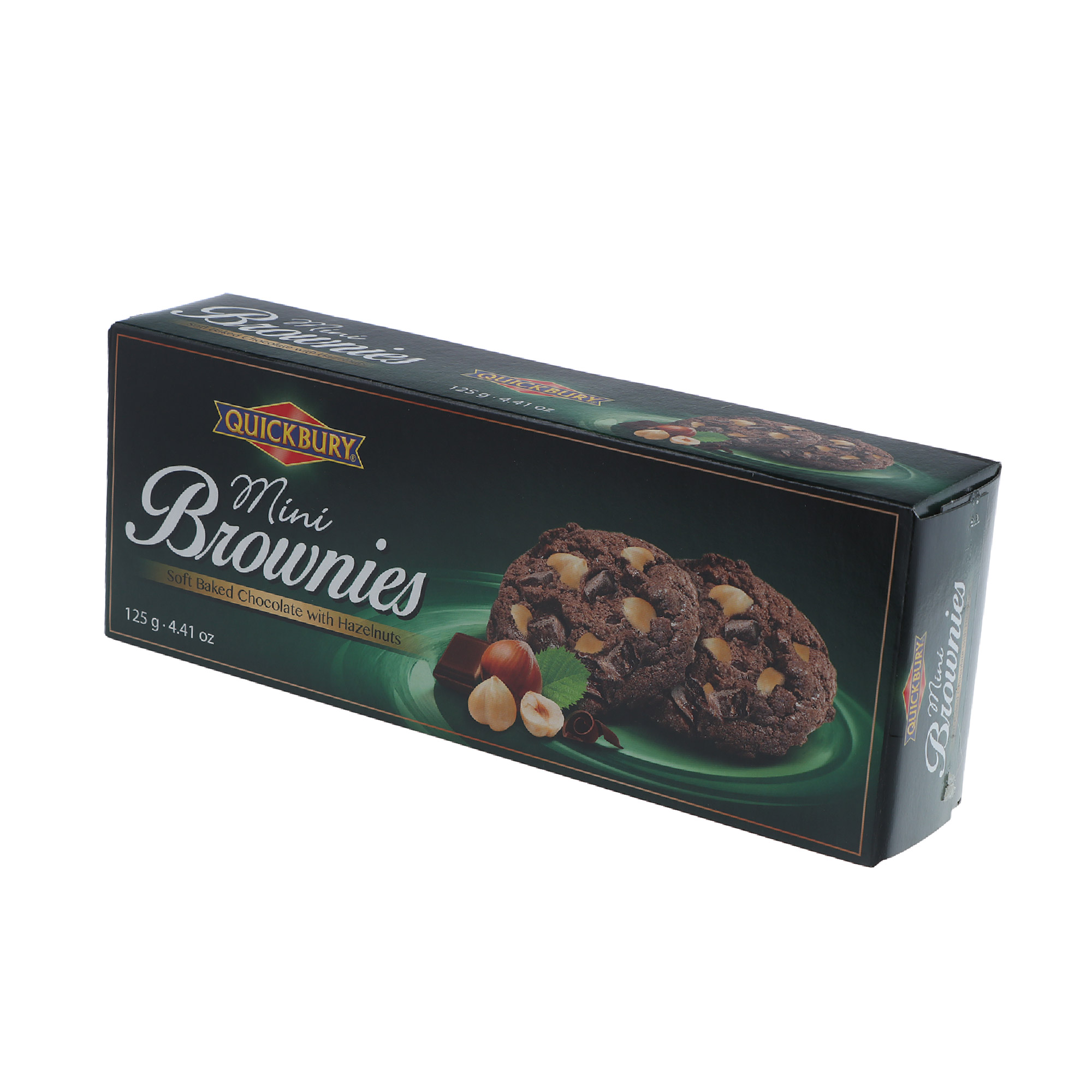 Печенье Quickbury Mini Brownies шоколад-орех 125 г печенье песочное quickbury с темным шоколадом 125 г