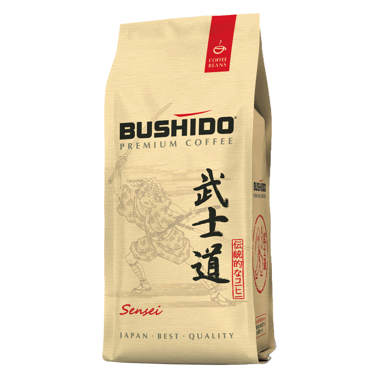 Кофе натуральный в зернах Bushido Sensei 227 г кофе bushido 227 г рэд катана молотый м у
