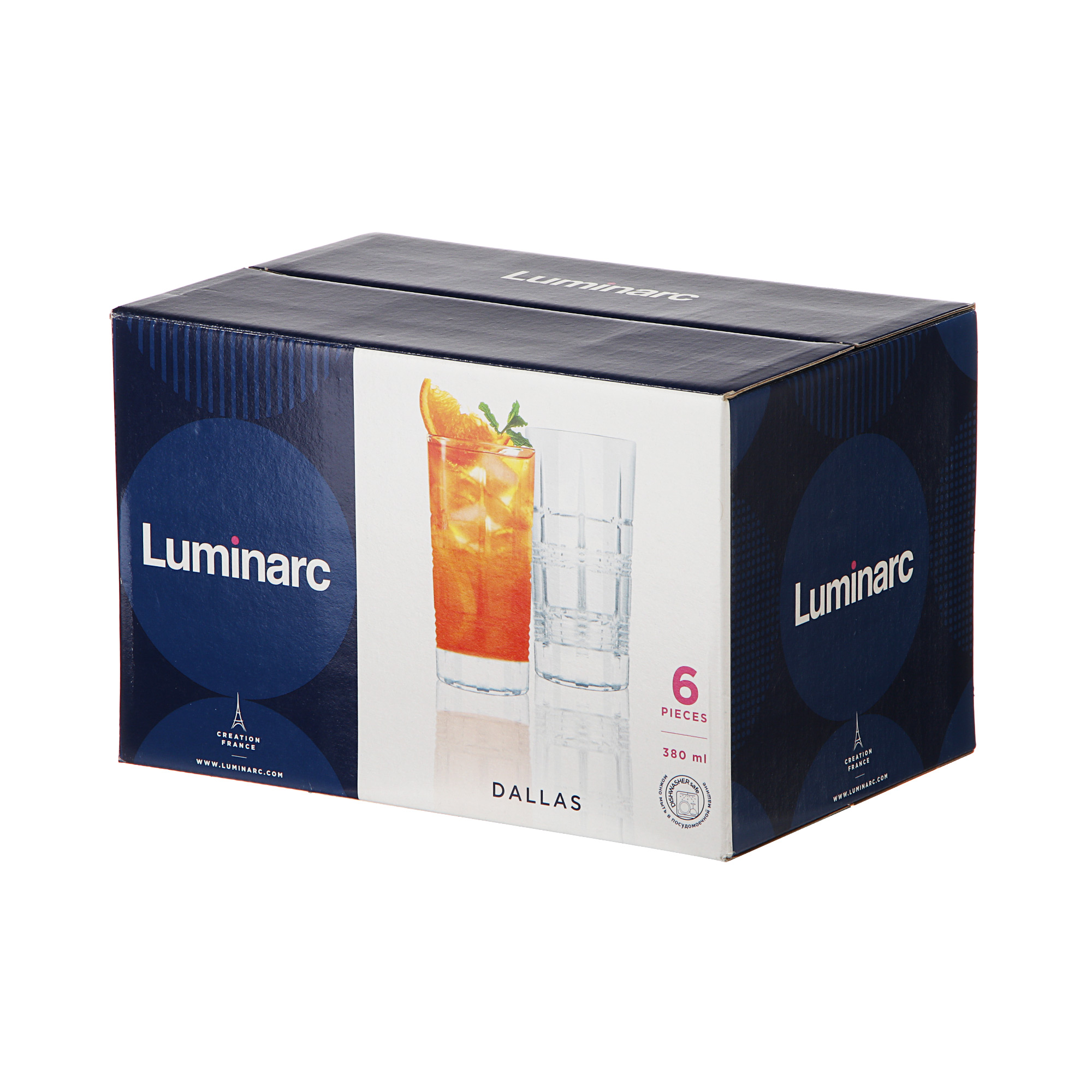 Набор стаканов Luminarc Dallas 380 мл 6 шт, цвет прозрачный - фото 3
