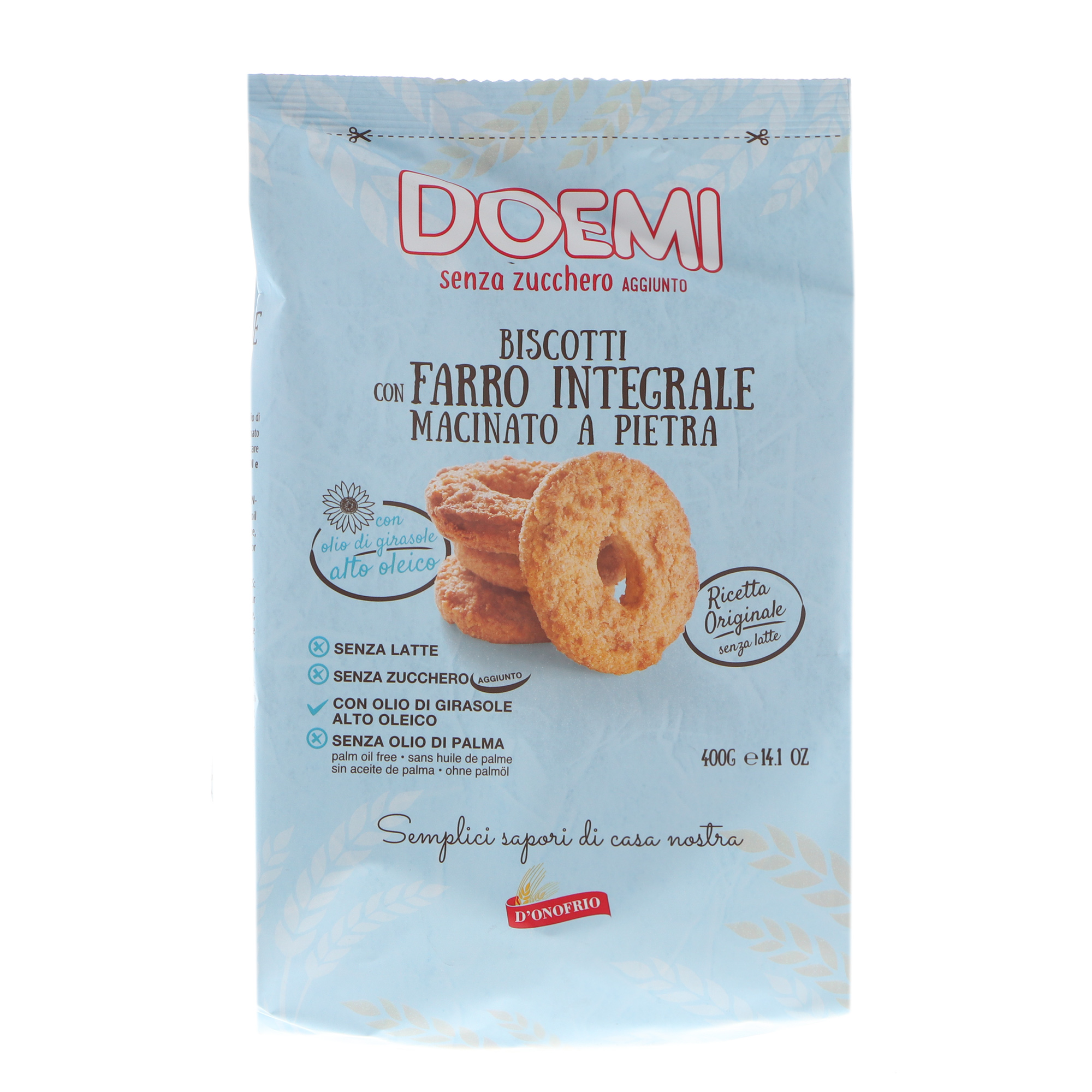 Печенье из полбы DOEMI без сахара 400 г макароны из полбы спирали 350 г
