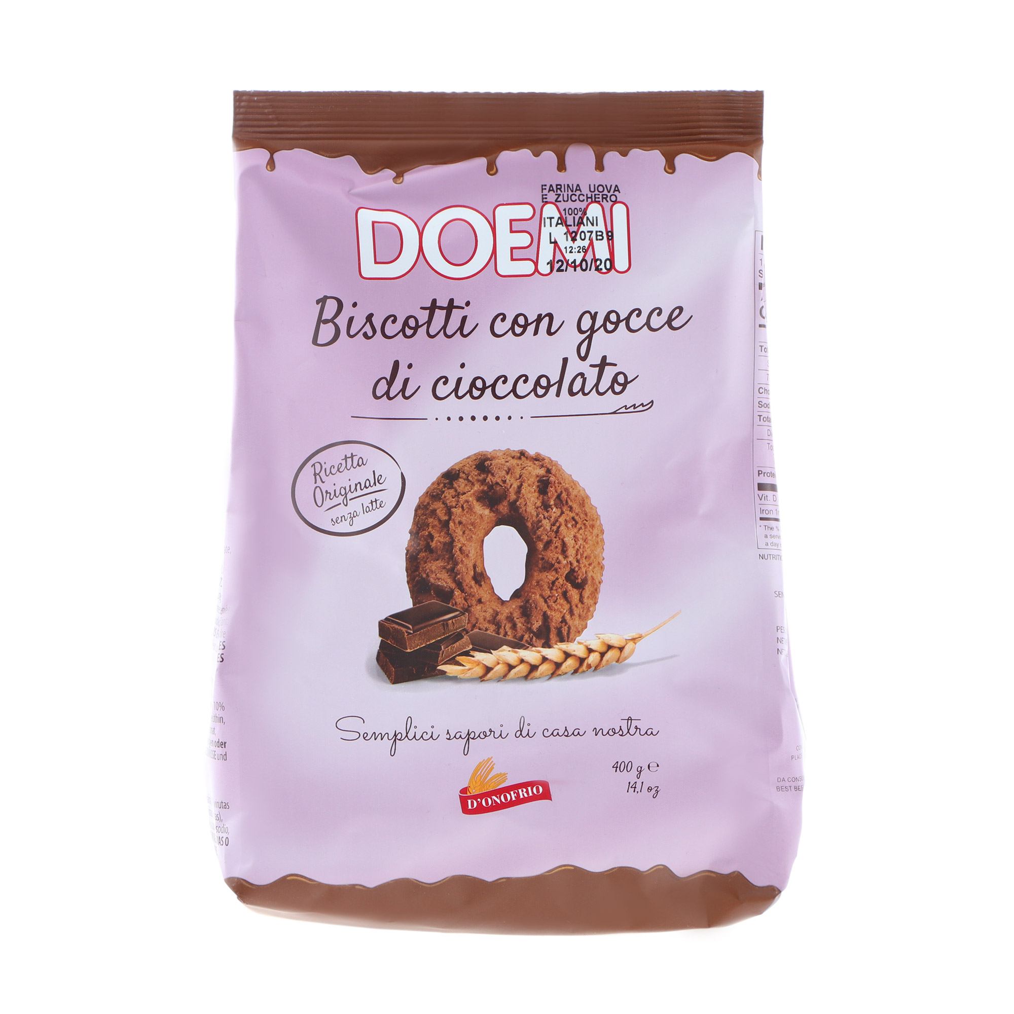 Печенье Doemi с шоколадной крошкой 400 г печенье doemi delights с кремом джандуйя 300 г